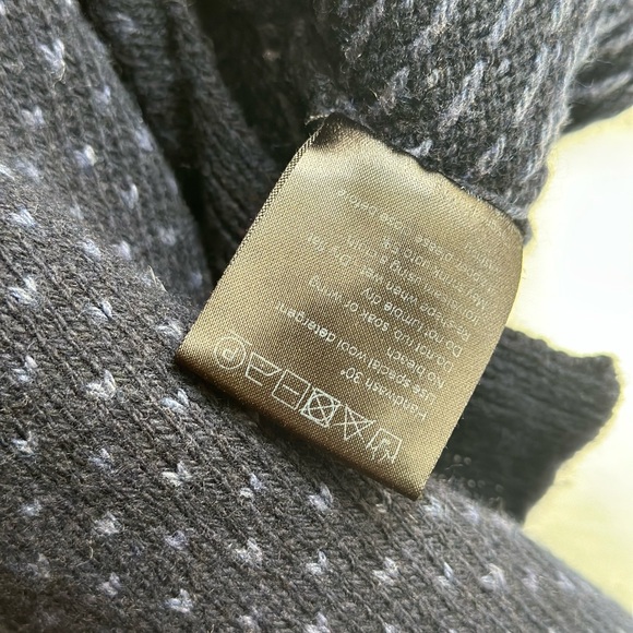 🍦SUNDAE SPRING SALE🍦SNOWFLAKE SWEATER Luxe Navy Wool Metallic We Norwegians XS - Picture 15 of 15